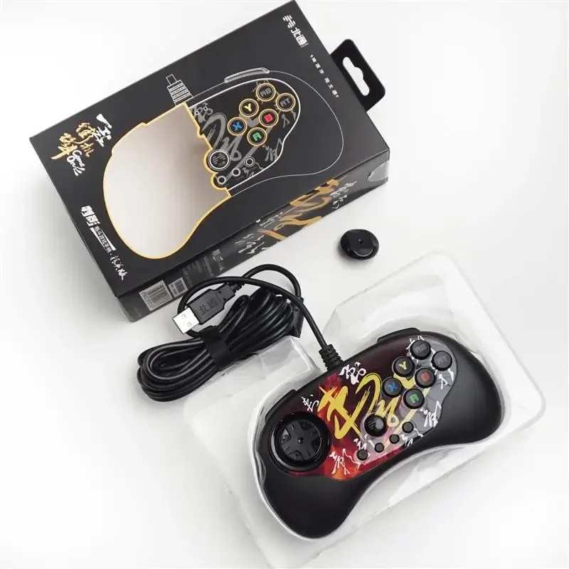القتال Gamepad BTP-C3 USB السلكية التحكم في الألعاب ممر عصا التحكم لتلفزيون أندرويد جهاز كمبيوتر شخصي ل PS3