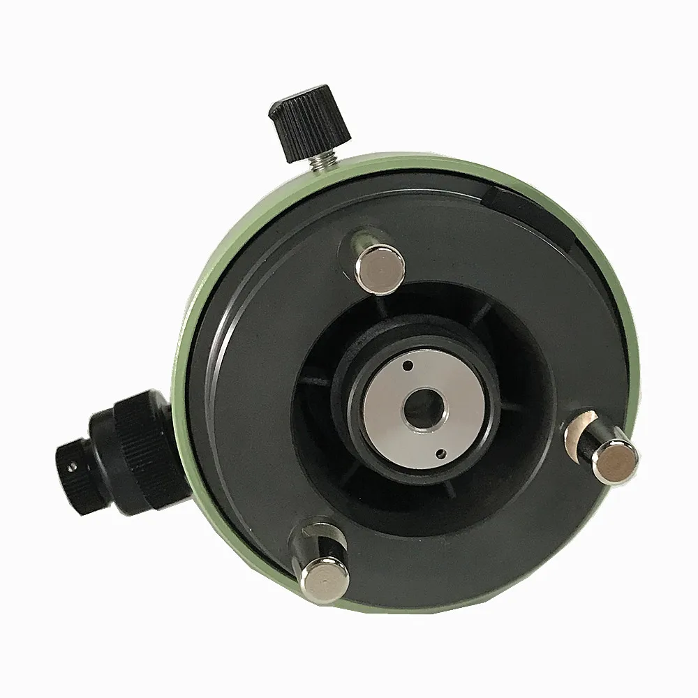 New Green Tribrach Adapter With Mirrored Optical Plummet Compatible 5/8 Thread GPS Surveying