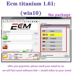 Hot !ECM TITANIUM 1.61 With 26000 + Driver ECM 18259+ Drivers for ecu tool Send link or CD or USB windows10