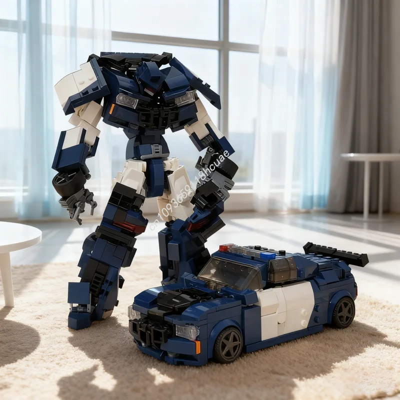 

663 шт. MOC трансформер баррикада модель строительные блоки Рождественский подарок архитектура сборка творческая идея игрушки образовательный кирпич