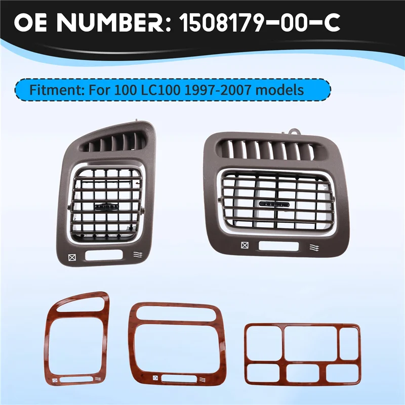 

ABXN-Car Interior A/C Air Vent Penal Insect Replacement For Toyota Land Cruiser 100 Ujz100 FJ100 LC100 Accessories