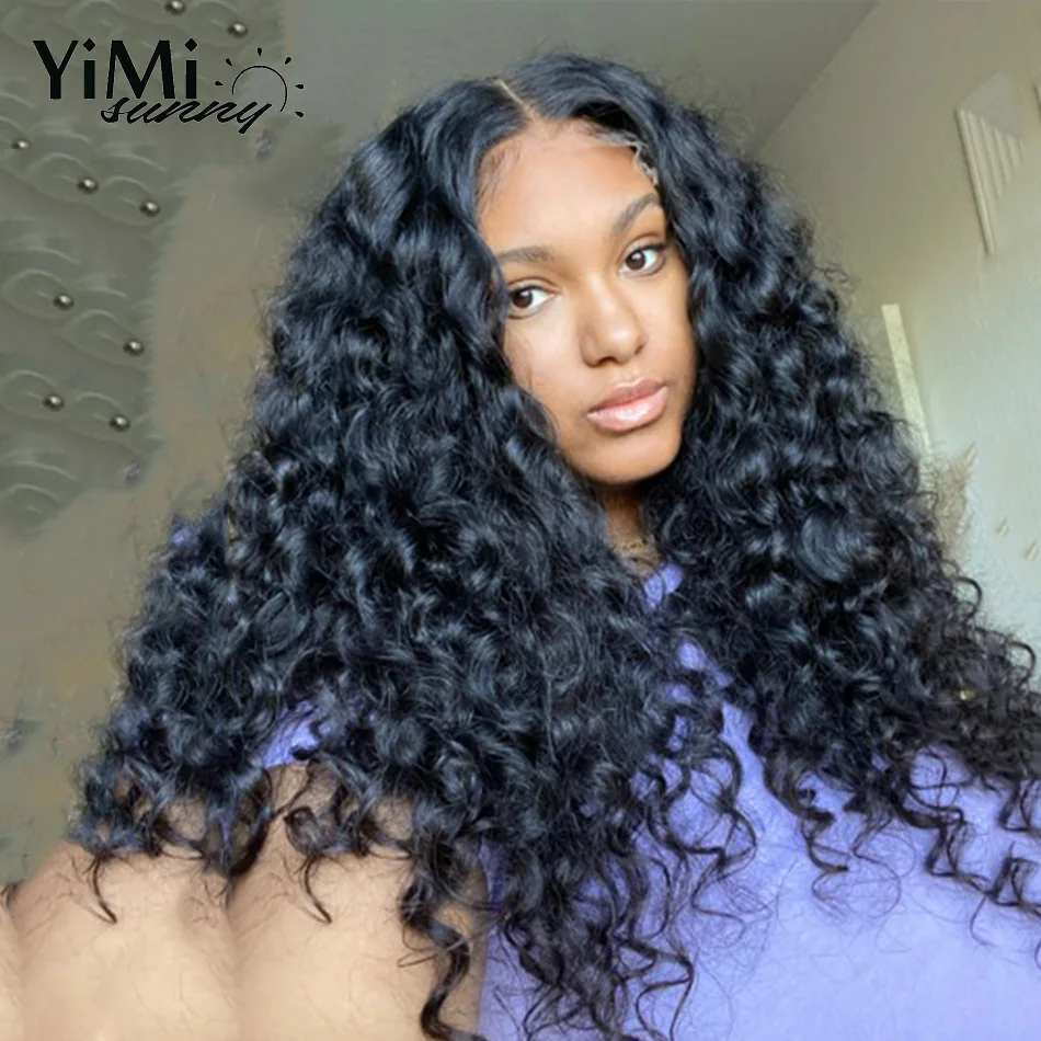 Yimisunny-Bundles de cheveux humains Remy Wave pour femmes, trame de cheveux humains, extension de boucles birmanes, tête complète, vente en gros, 3 pièces