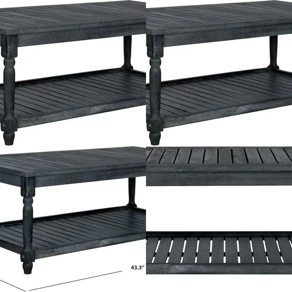 Oakley Slate Grey Outdoor Dark Coffee Table Collection