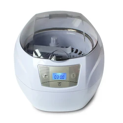 750ML Household Ultrasonic Cleaner Bath Jewelry Ultrasonic Cleaning Machine Wash Denture Jewelry Watch Manicure Nail Tools