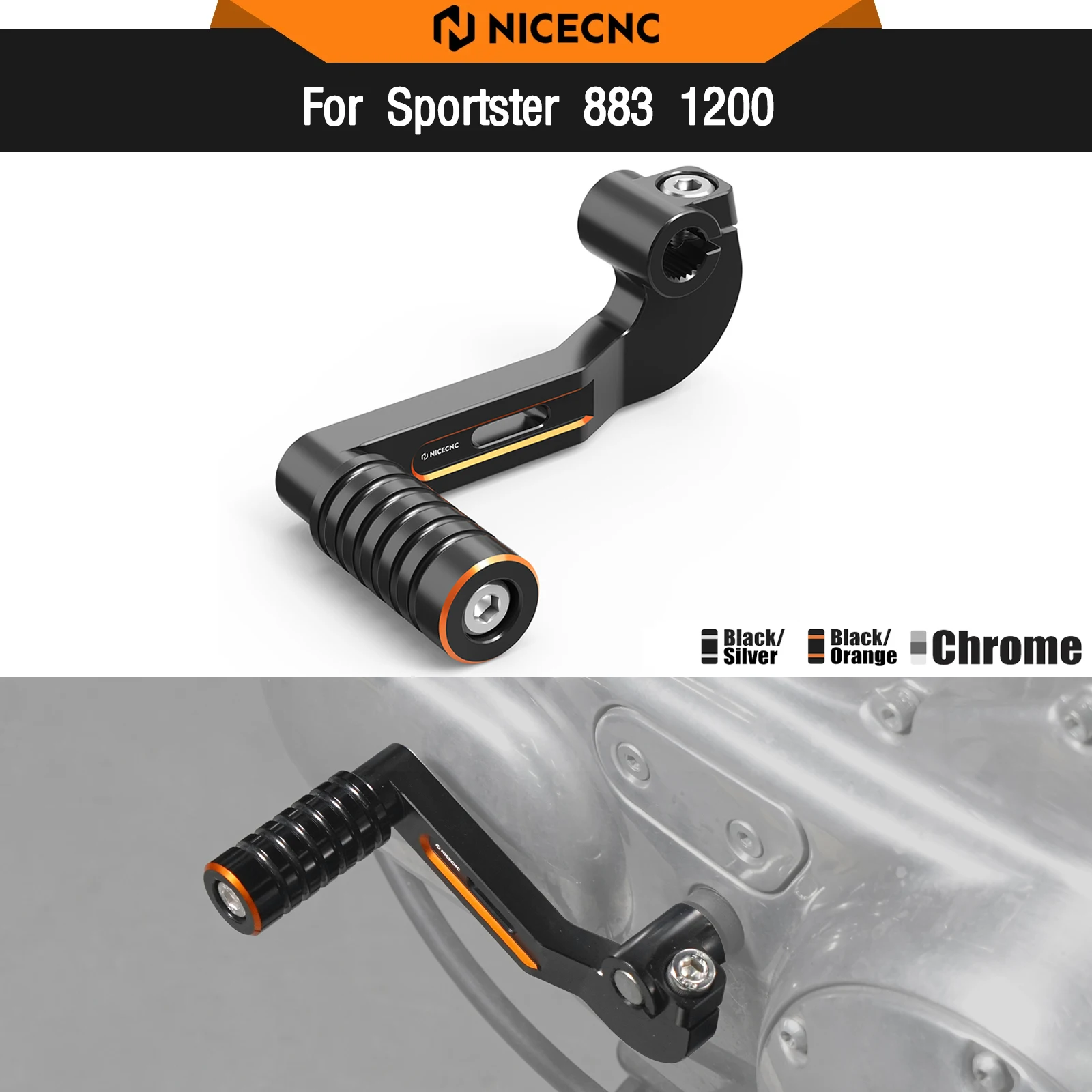 

Для Harley Sportster 883 Super Low XL883L 2011-2019 рычаг переключения передач Sportster 1200, Custom XL1200C Iron 883 XL883N XL1200NS