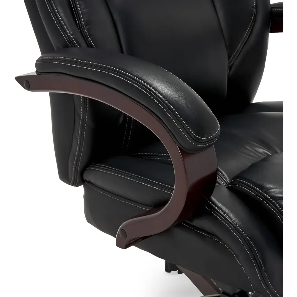 Чехол на офисное кресло Bellamy Executive Office Chair с подушками из пены с эффектом памяти, край сиденья с водопадом, подлокотники из цельного дерева и основание