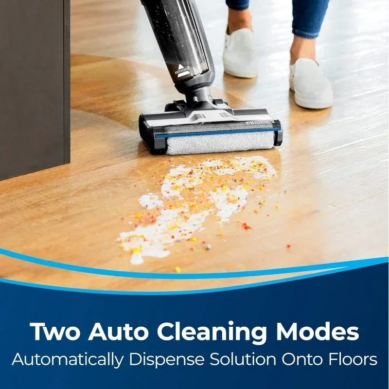 QWABISSELLS Crosswave HF3 เครื่องดูดฝุ่นเปียก/แห้งไร้สายและไม้ถูพื้น,เครื่องทําความสะอาดพื้นไม้เนื้อแข็งหลายพื้นผิว,3649A,สีขาว/น้ําเงิน/สีดํา