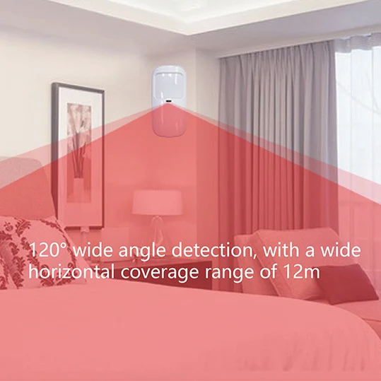 433Mhz Smart PIR Motion Sensor Detector  Alarm Detector for Smart Home Security Alarm System Infared Wireless PIR Sensor