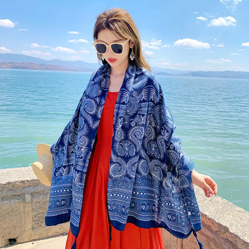 

Trendy Fashion Cashew Pattern Beach Towel Comfortable, breathable, soft scarf sunshade shawl