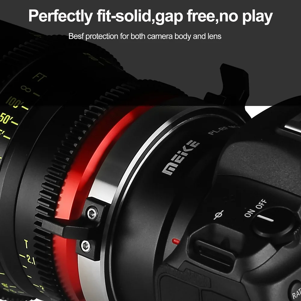 Meike PL-RF محول العدسة Rring ل ARRI PL Mount عدسة لكانون RF Mount EOS R R5 R6 RP R8 R9 R10 R6II R100 كاميرا
