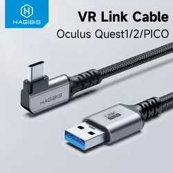 Hagibis-Cable de enlace para Oculus Quest 2/Quest 1/Pico, Cable de carga de transferencia de datos de alta velocidad para juegos, PC, VR, accesorios para auriculares