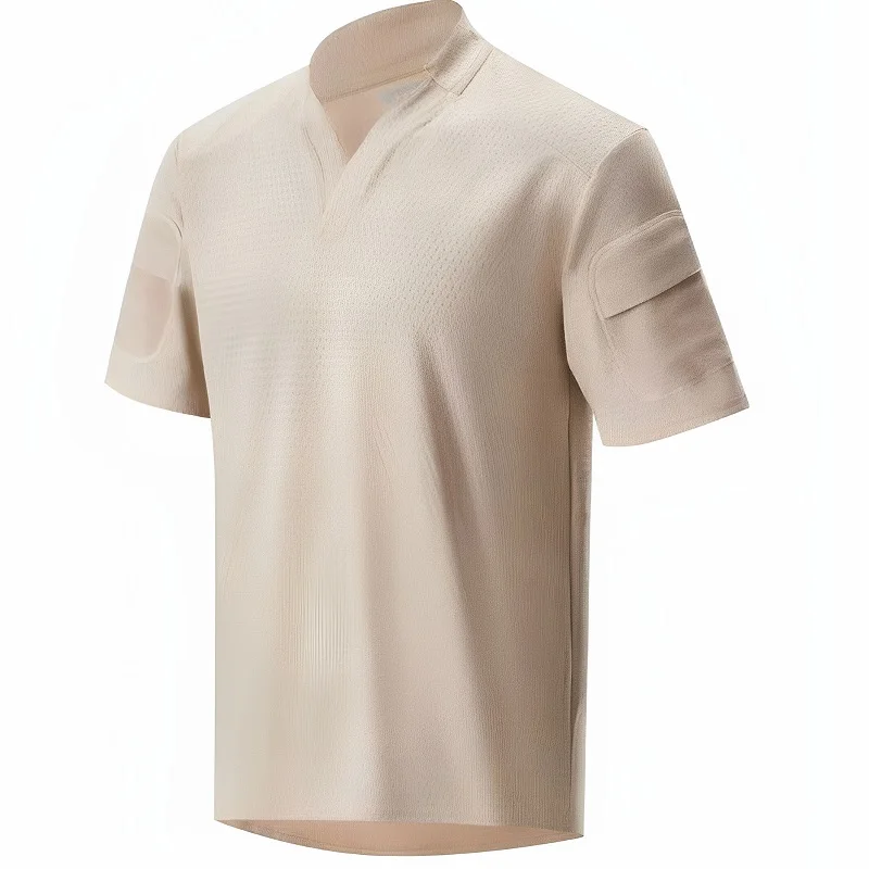 

V-Shaped Quick Drying Sweat Absorbing Nylon T-Shirt