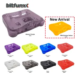 BitFunx Replacement Plastic Shell N64 Translucent Case For All Version Nintendo N64 Retro Video Game Console Transparent Box