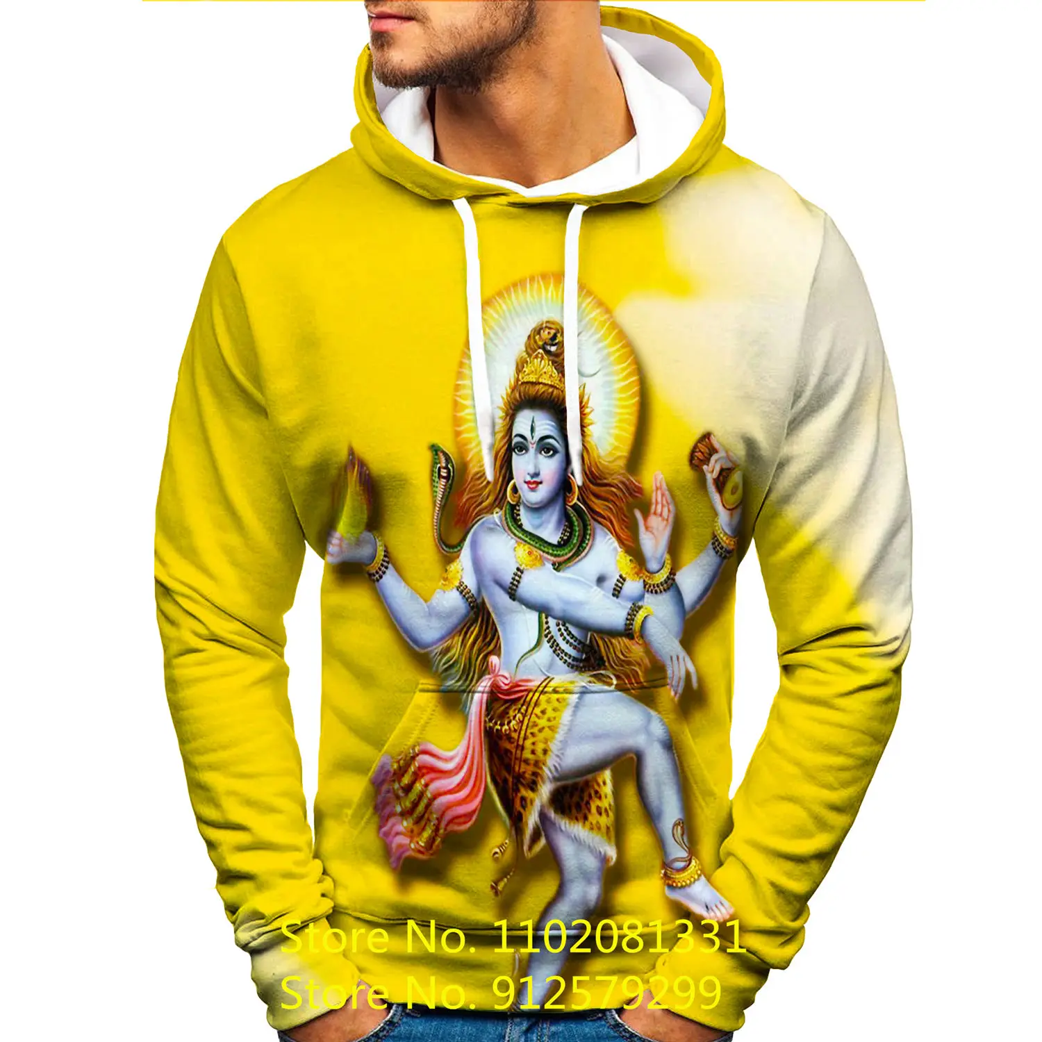 Fashion Hindu God Lord Shiva Printed Hoodies Men Women Casual 3D Sweatshirt Streetwear Long Sleeve Sport Pullover