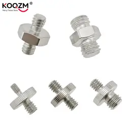 Adaptateur à vis double mâle de 1/4 pouces, adaptateur fileté mâle de 1/4 pouces à 1/4 pouces et 3/8 pouces, prend en charge le support de trépied, accessoires de caméra en métal