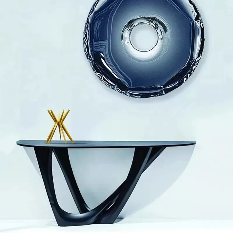 

Минимальная входная платформа специальной формы с гальваническим покрытием, постепенное изменение цвета в шкафу домашнего стола-витрины