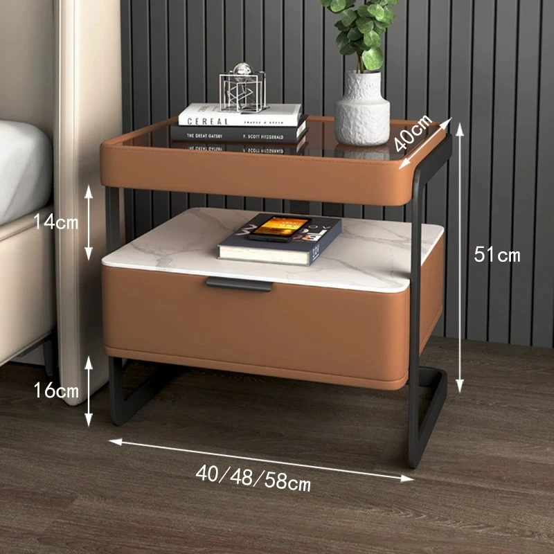 Retro Weird Night Stands Coffee Hotel Fluted Design Bedside Tables Luxury Shelf Muebles Para Dormitorio Mid Century Furniture