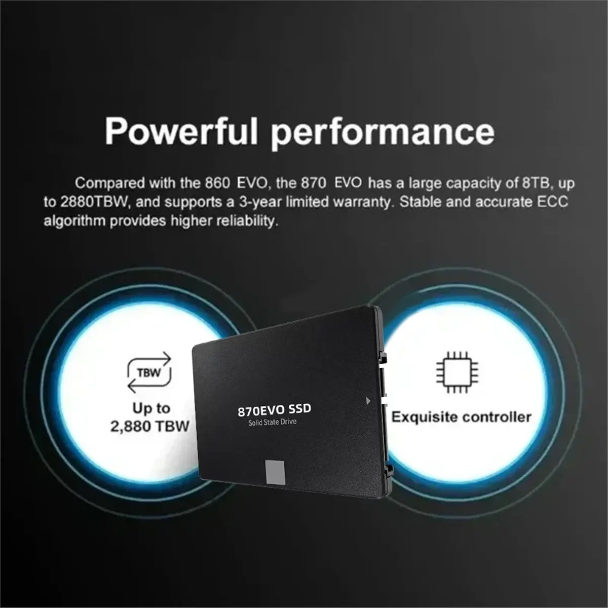 مستقر- 2025 ترقية جديدة قابلة للتطوير 4 تيرابايت قرص الحالة الصلبة SSD 870 EVO مع محرك الأقراص الصلبة الداخلي 4 تيرابايت لأجهزة الكمبيوتر المحمول وسطح المكتب #4