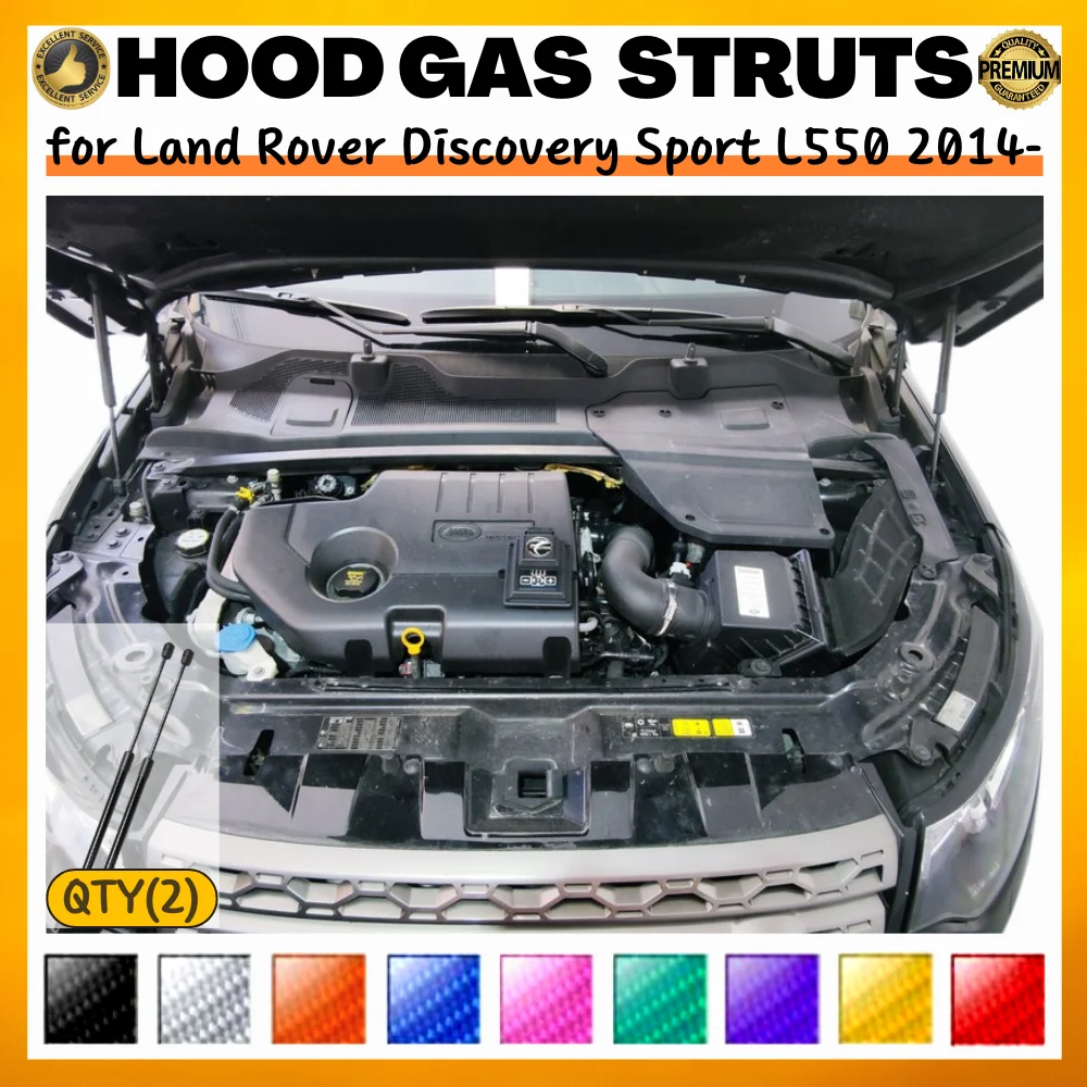 

Qty(2) Стойки капота для Land Rover Discovery Sport L550 2014-настоящее время поддержки подъема переднего капота Газовые пружины Амортизаторы