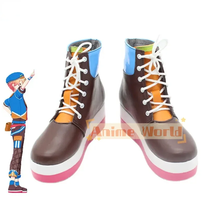 

Game Project Sekai Colorful Stage Tenma Tsukasa Cosplay Shoes PU Leather Shoes Halloween Carnival Boots Cosplay Prop Custom Made