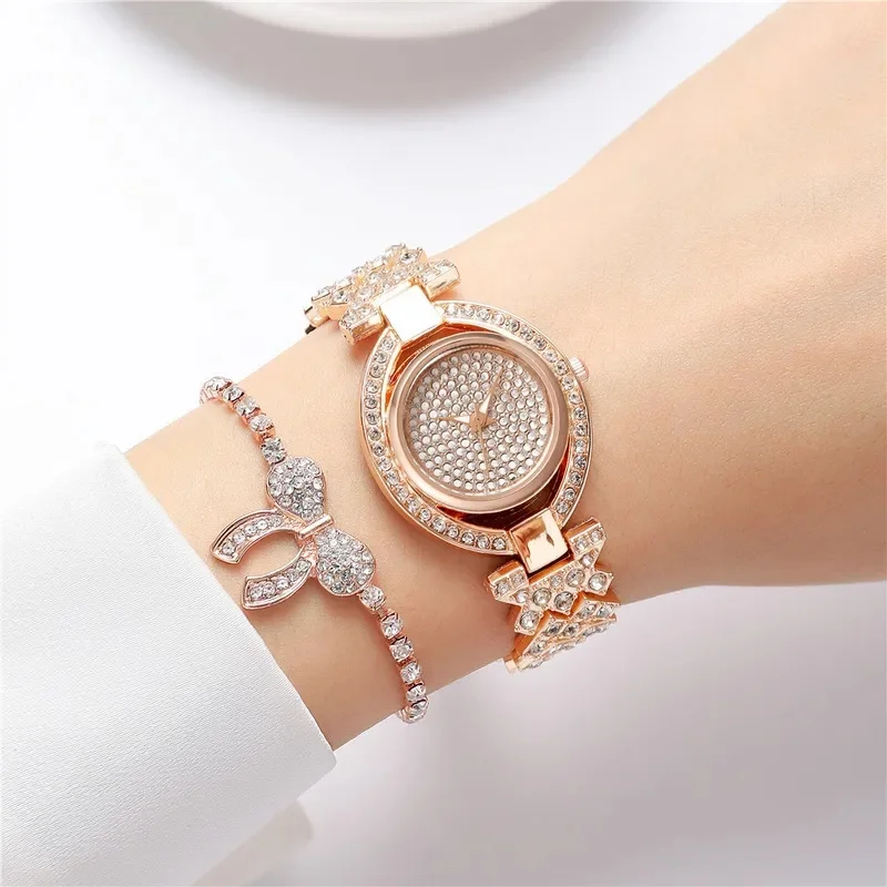 Sophisticated Women's Watch Creative Design Fashionable Quartz Watch Alloy Strip Women's Watch Oval-shaped Lady's Bracelet Clock
