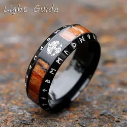 2023 NEW Vintage Men Stainless Steel Viking Tree Of life Ring Unique Man Amulet Personality Gift Jewelry free shipping