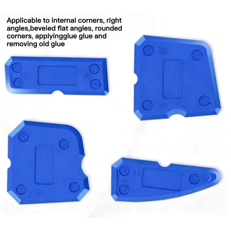 4Pcs Silicone Caulking Tool Kit Professional Plastic Sealant Spreader Easy Clean Up