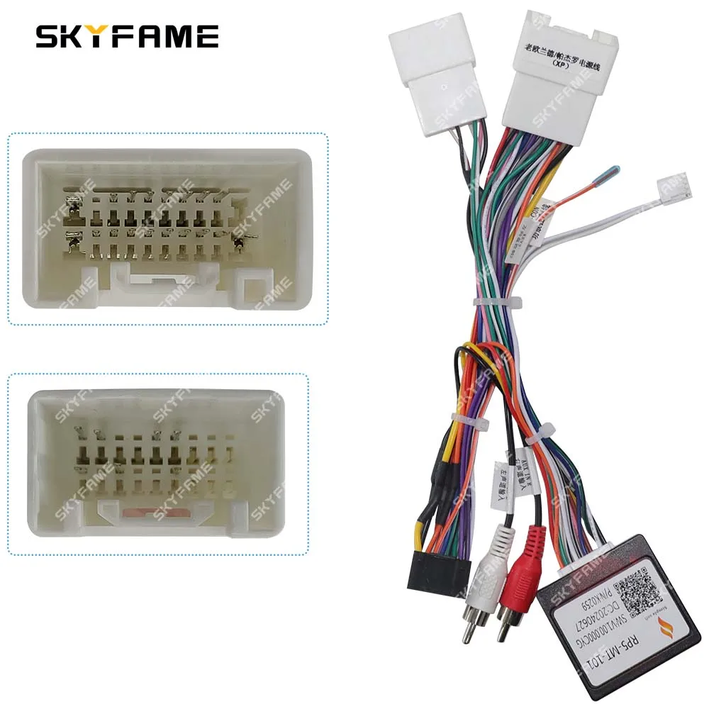 

SKYFAME 16Pin Car Wiring Harness Adapter Canbus Box Decoder Outlander Android Power Cable For Mitsubishi Pajero V97 V73 V60