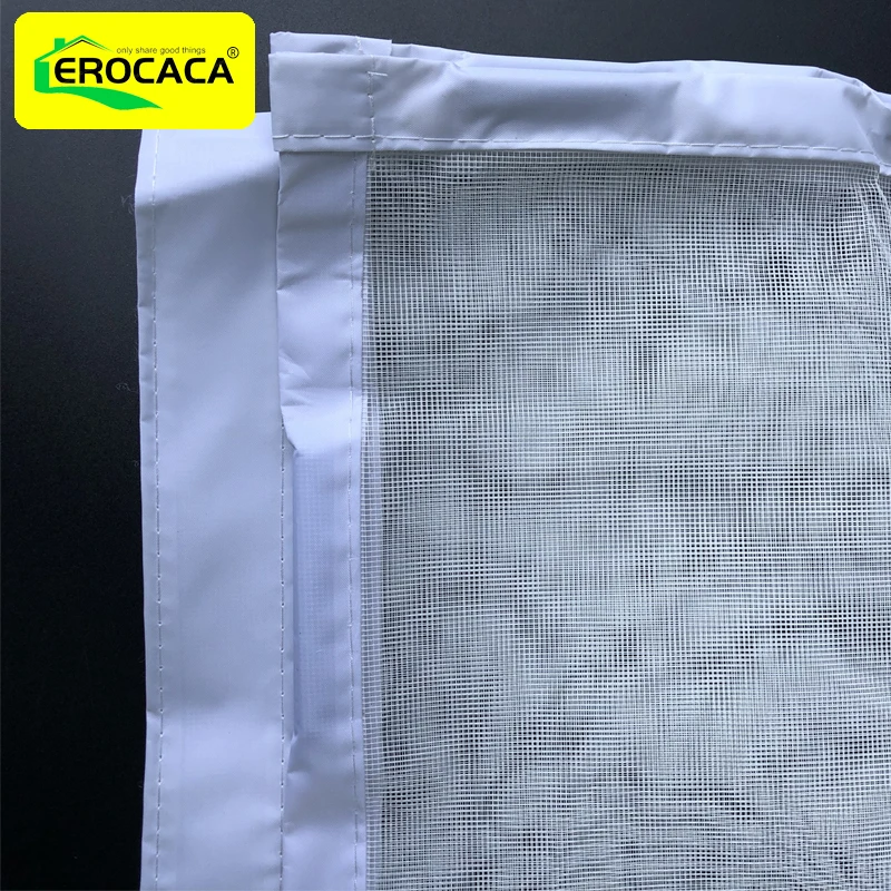 EROCACA Magnetic Door Screen Custom Size Mosquito Net Curtain Fly Insect Automatic Closing Invisible Mesh For Kitchen indoor