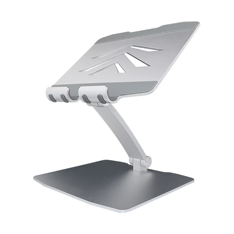 Stop Overheating Hollow Cooling Aluminum Tablet Stand Foldable Double Axis Portable Anti-slip Desk Holder