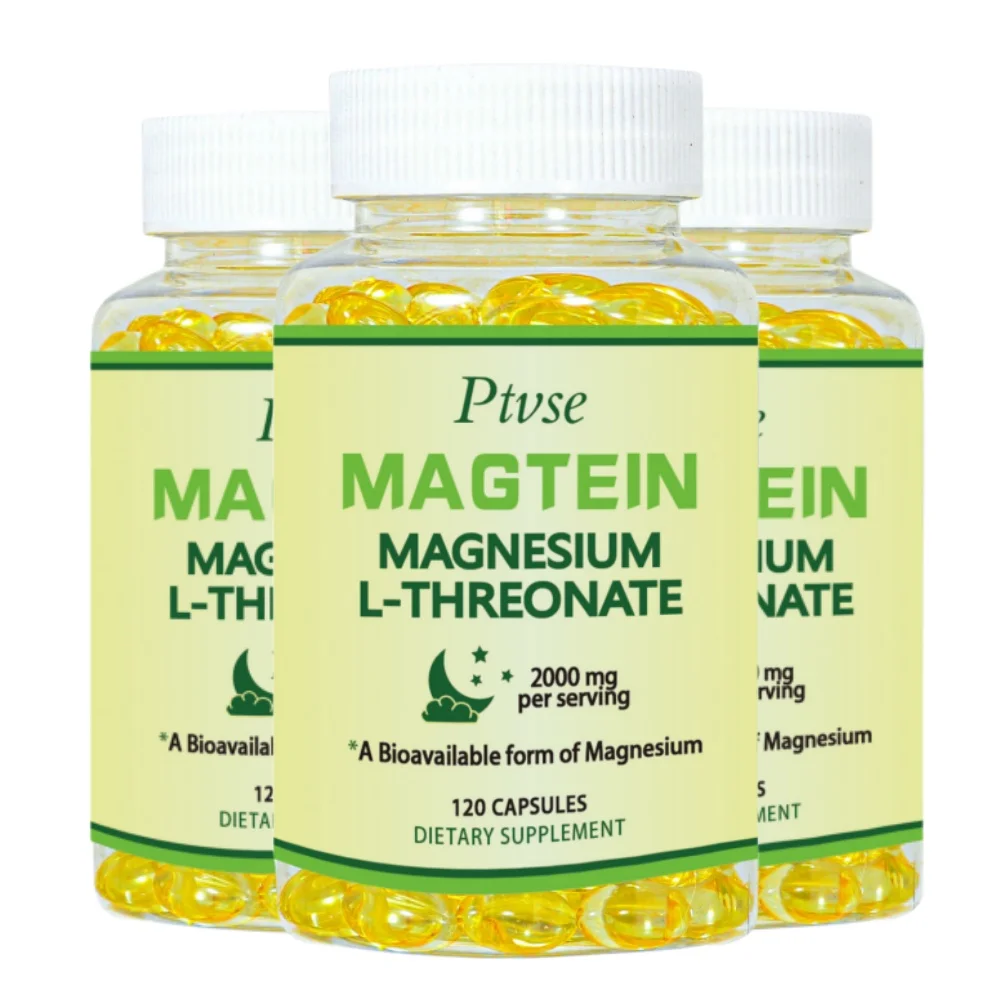 Ptvse Magtein Magnesium L-Threonate Capsules Supports Focus, Memory & Learning Brain Health Supports Quality of Sleep