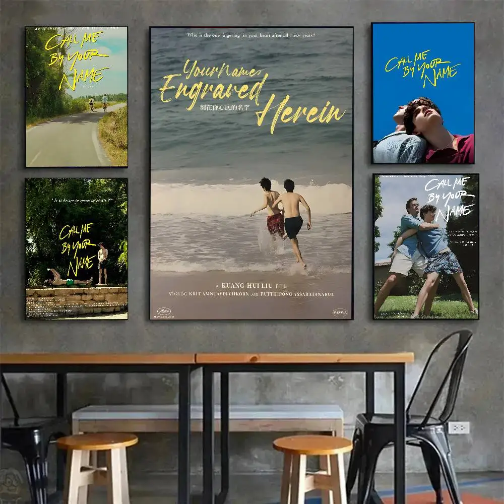 C-Call Me باسمك ملصق فني مع مطبوعات هدية تزيين غرفة النوم وغرفة المعيشة