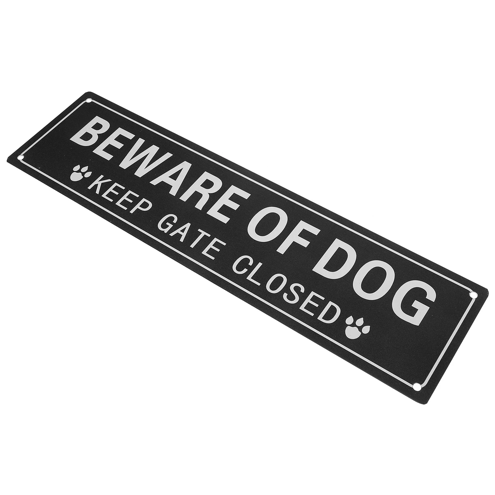 Beware of Dog Sign Iron Material Durable Deformation Resistant Suitable for Gate Yard Fence Pedestrians Notice Sign