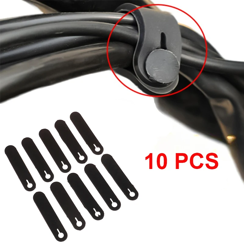 

10pcs Motorcycle Rubber Frame Securing Cable Wiring Harness Organizing Complex Cables