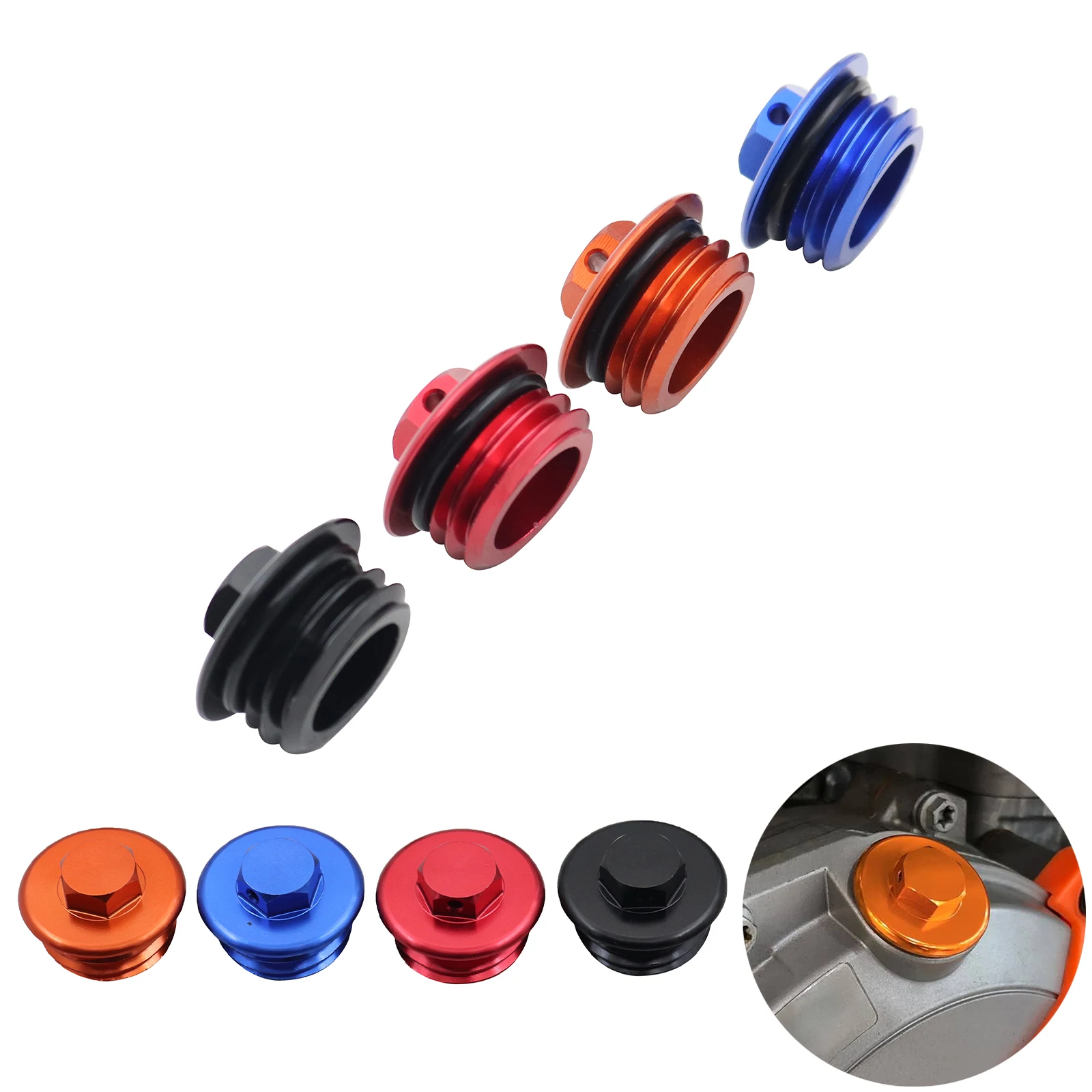 CNC Motocross Engine Oil Filler Plug Cap Cover For KTM SX SXF XC XCF XCW XCFW EXC EXCF TPI Six Days 2004-2022 65SX 85SX 105SX