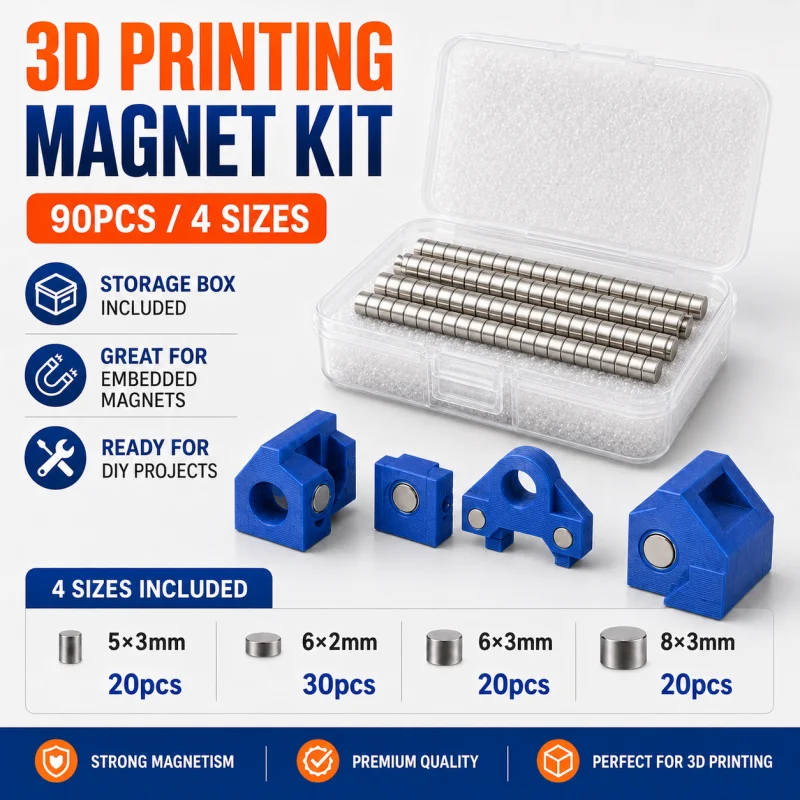 90 adet 3D Baskı Mıknatıs Kiti - 3D Printing Housing incelemesi ve fiyatı