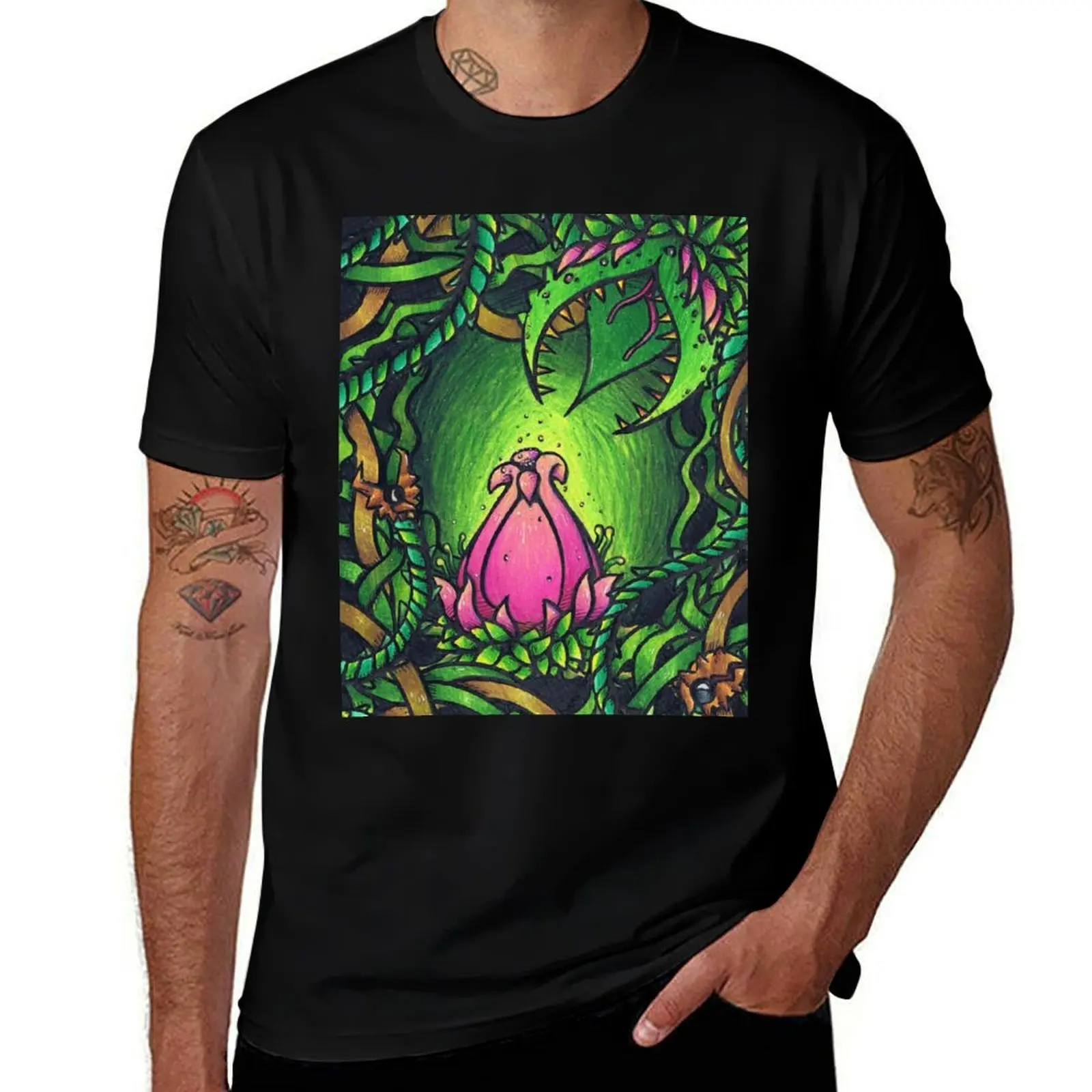 Terraria- Plantera T-Shirt Soft Basic Cotton Short Sleeve Tee T-Shirt