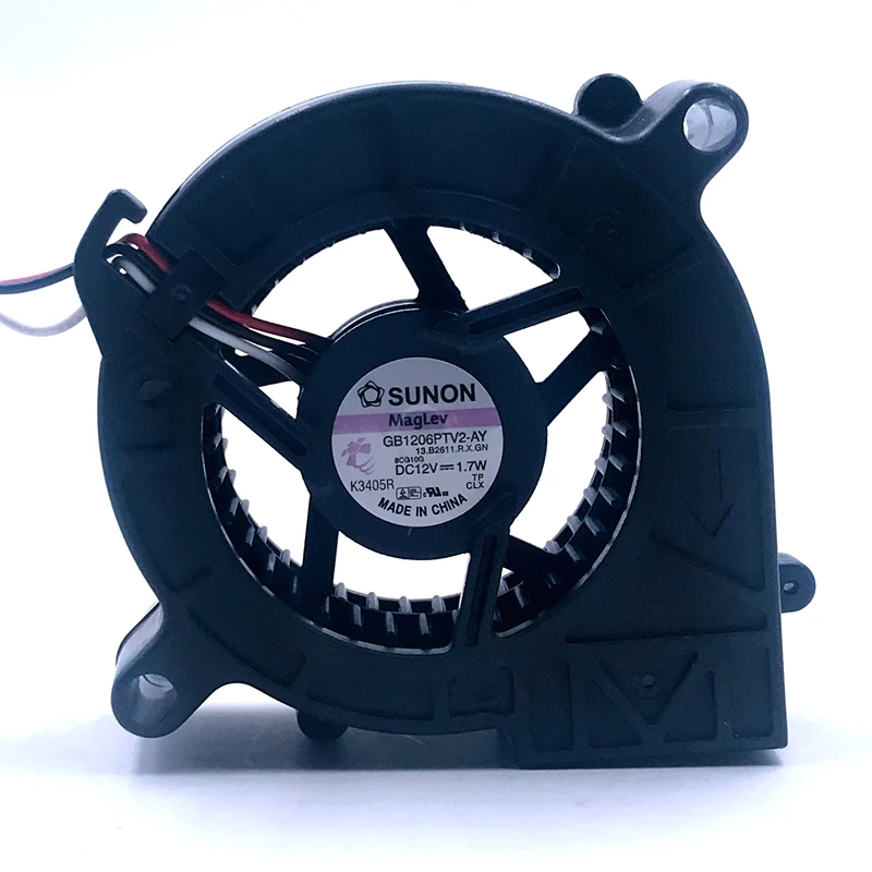 

New Projector Blower Fan GB1206PTV2-AY 13.B2611.R.X.GN DC 12V 1.7W 60*25MM 6CM Alarm Signal 3-wire