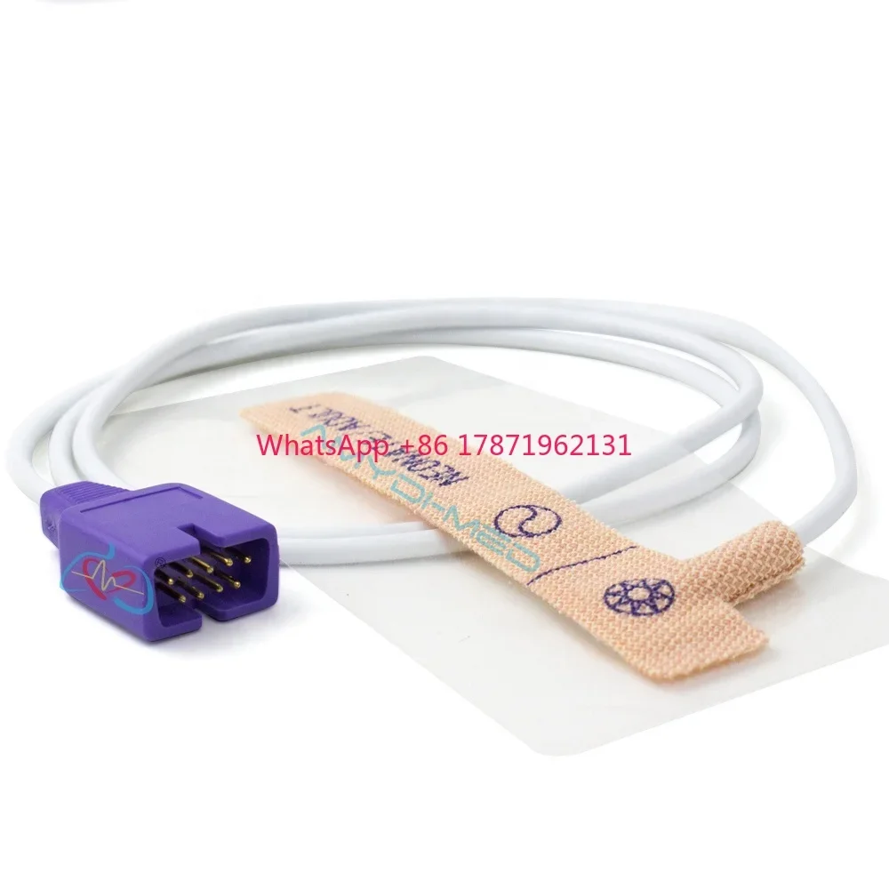 9pin Neonate Adult Disposable SpO2 Sensor Adhesive Tape Disposable Oxygen Sensor For Nellcor