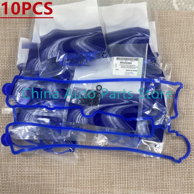 10PCS Aluminum Valve Cover Gasket Rubber OEM#5488936 90501944 Blue GASKET For Captiva Opel Optra Nubira Excelle1.8 Regal