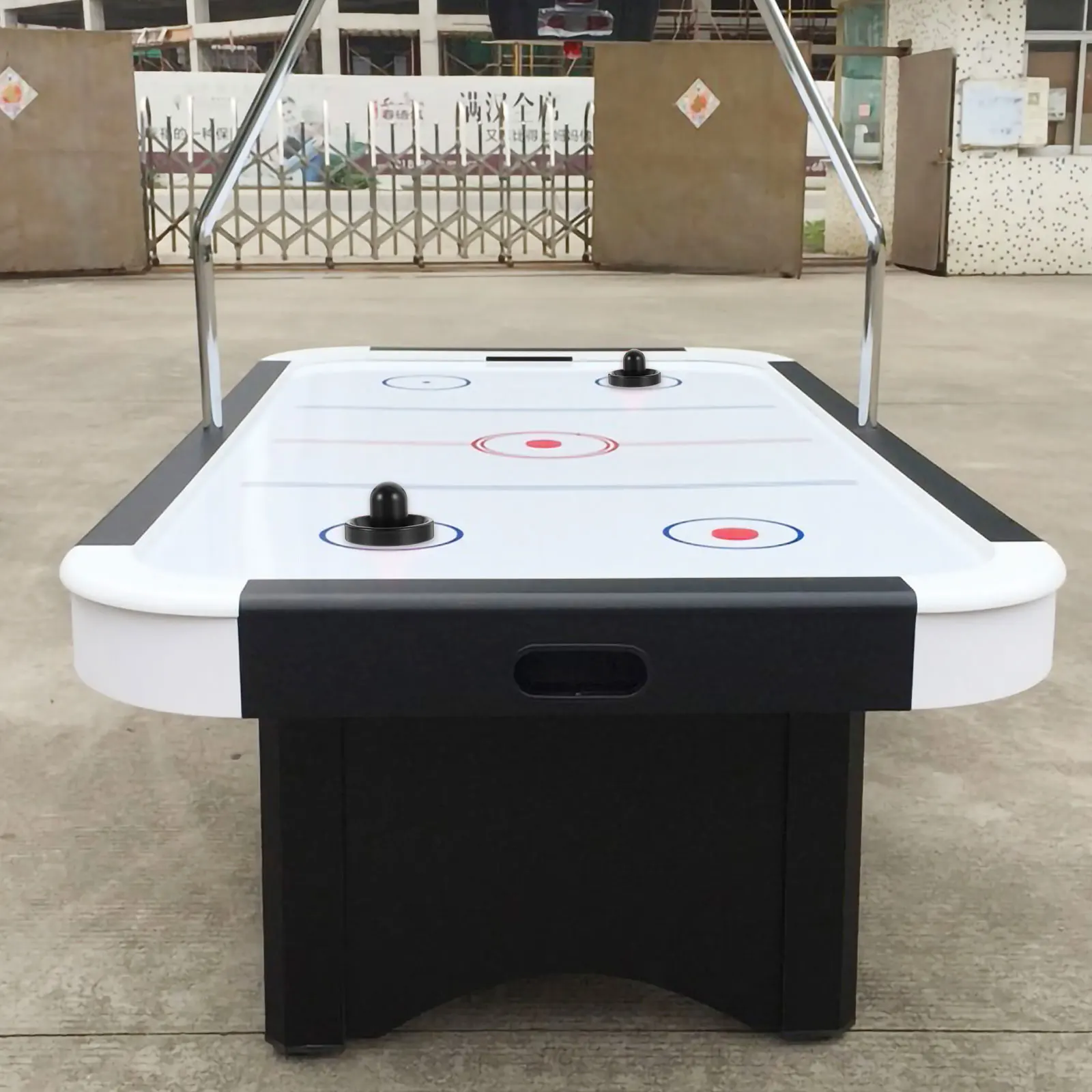 

2 Sets Air Hockey Table Accessories Ice Machine Puck and Paddles Desktop Plastic