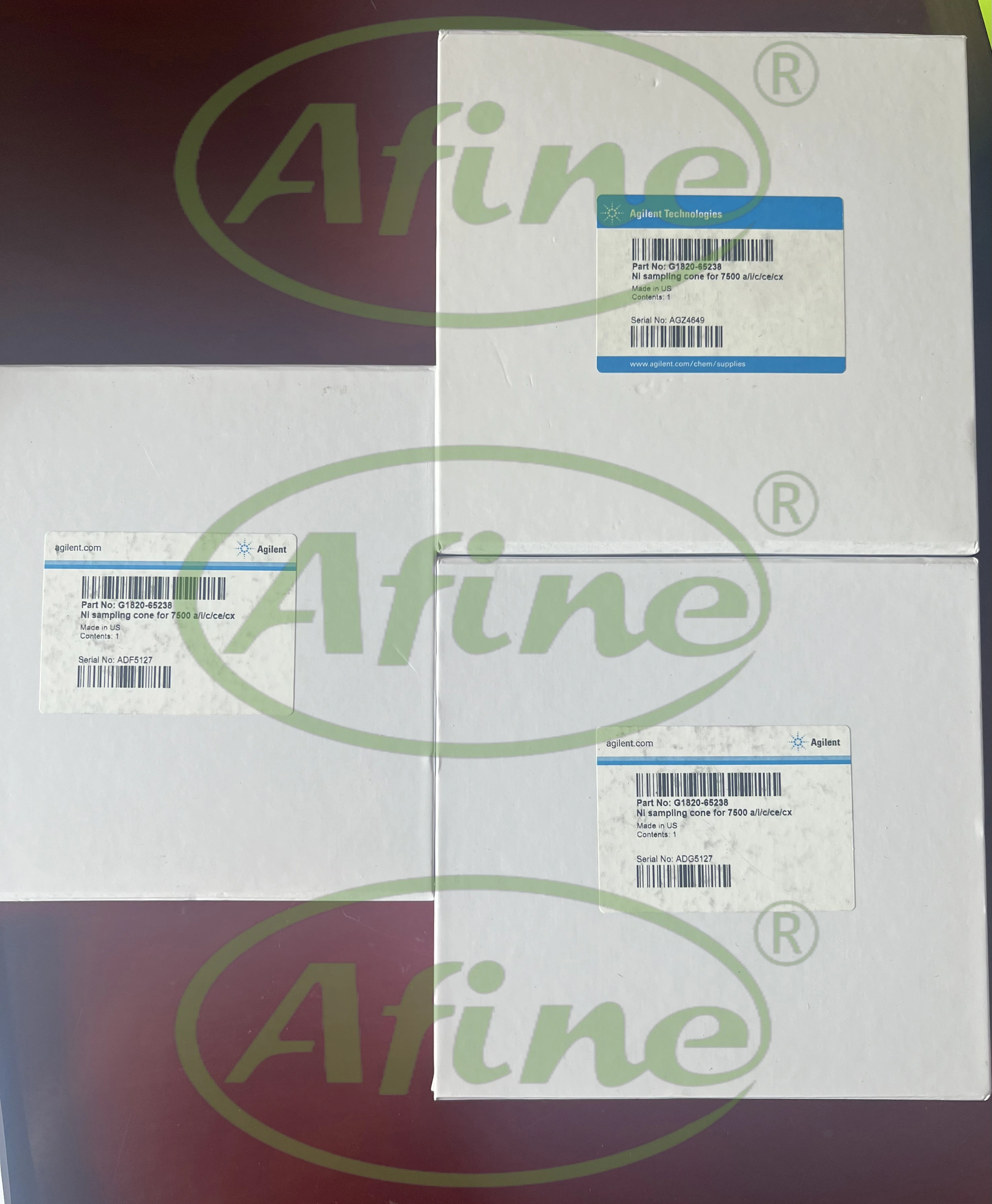 AFINE Agilent Sampler Cones Care Packages for ICP-MS G1820-65238 Nickel Tip Copper Base 7500 Interface cones a/i/c/ce/cx lenses