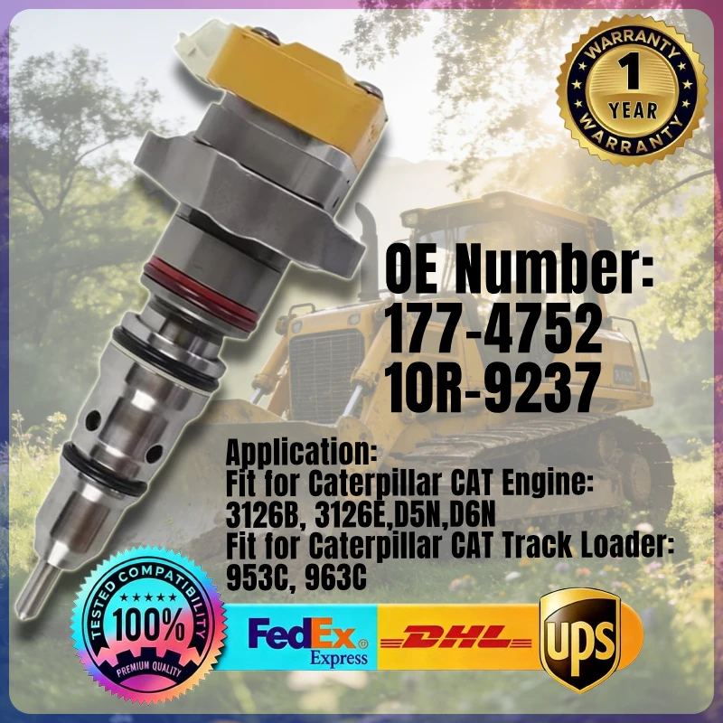 

Топливная форсунка 177-4752 10R-9237 1774752 10R9237 для двигателей Caterpillar CAT 3126B 3126E, а также для погрузчиков D5N D6N, 953C 963C