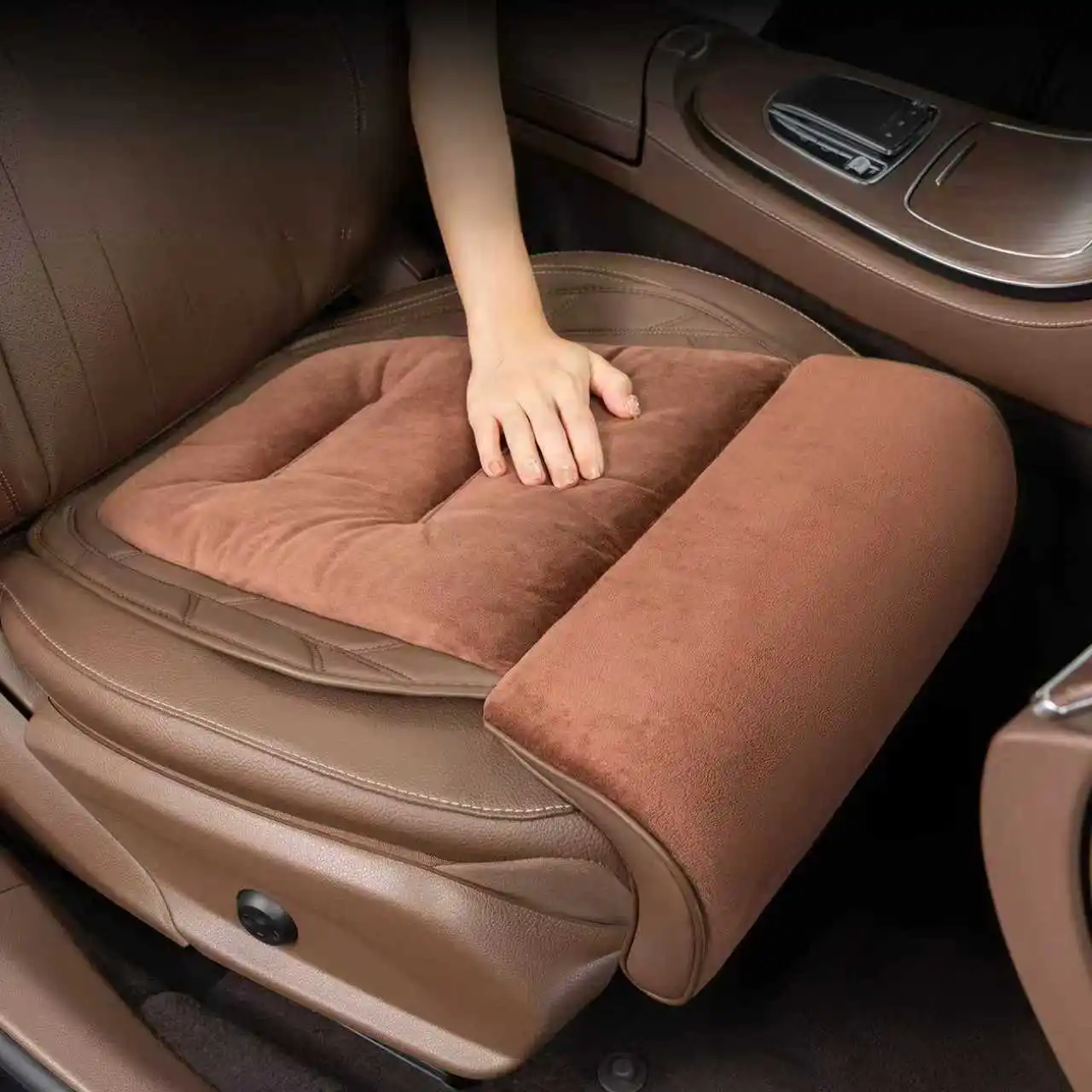 مقعد السيارة الساق دعم تمديد الفانيلا الجلود السيارات مقعد موسع الساق وسادة لسيارات BMW F30 F31 F32 F34 F20 F21 F07 F10 X1 X3 X5 #2