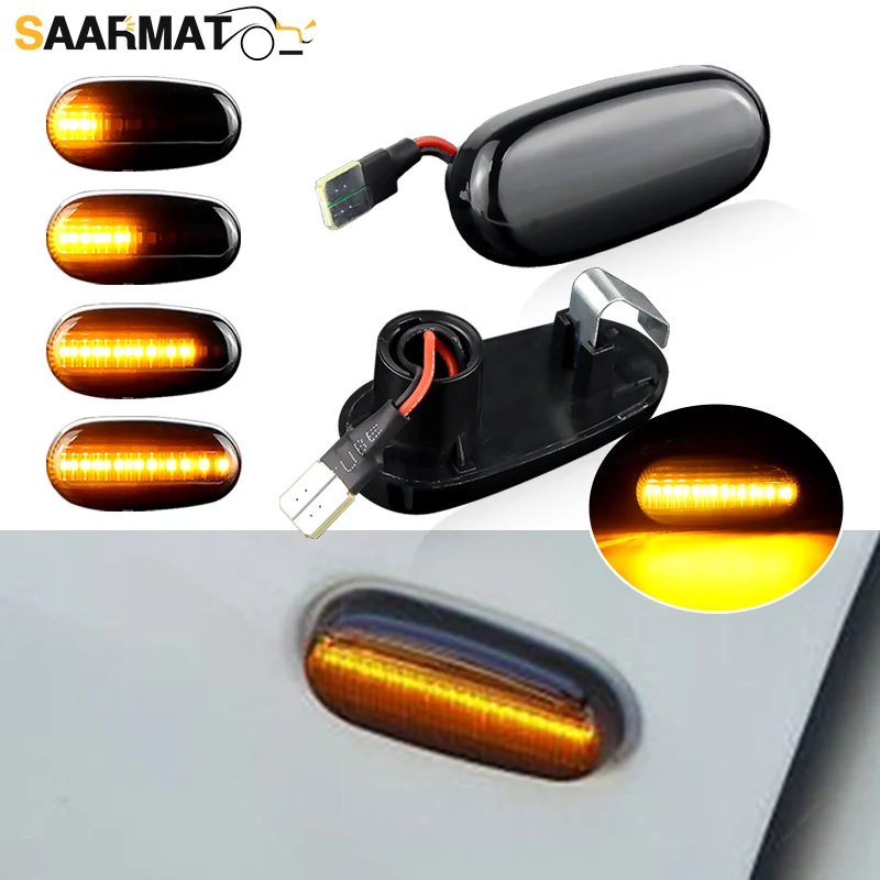 Amber Turn Signal Lamp For Alfa Romeo 147 2000-2004 GT(937) 2003-2010 For FIAT Bravo II LED Side Marker Light Sequential Blinker