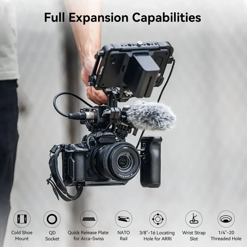 NEW For Smallrig Black Mamba Cage Kit for LUMIX G9 II / S5 II / S5 IIX with Top Handle Cable Clamp Camera Cage 4024