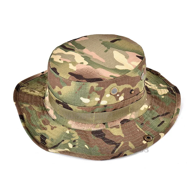 US Army Tactical Boonie Hat Military Men Camo Cap Paintball Airsoft Sniper Bucket Caps Hunting Fishing Outdoor Sun Hats