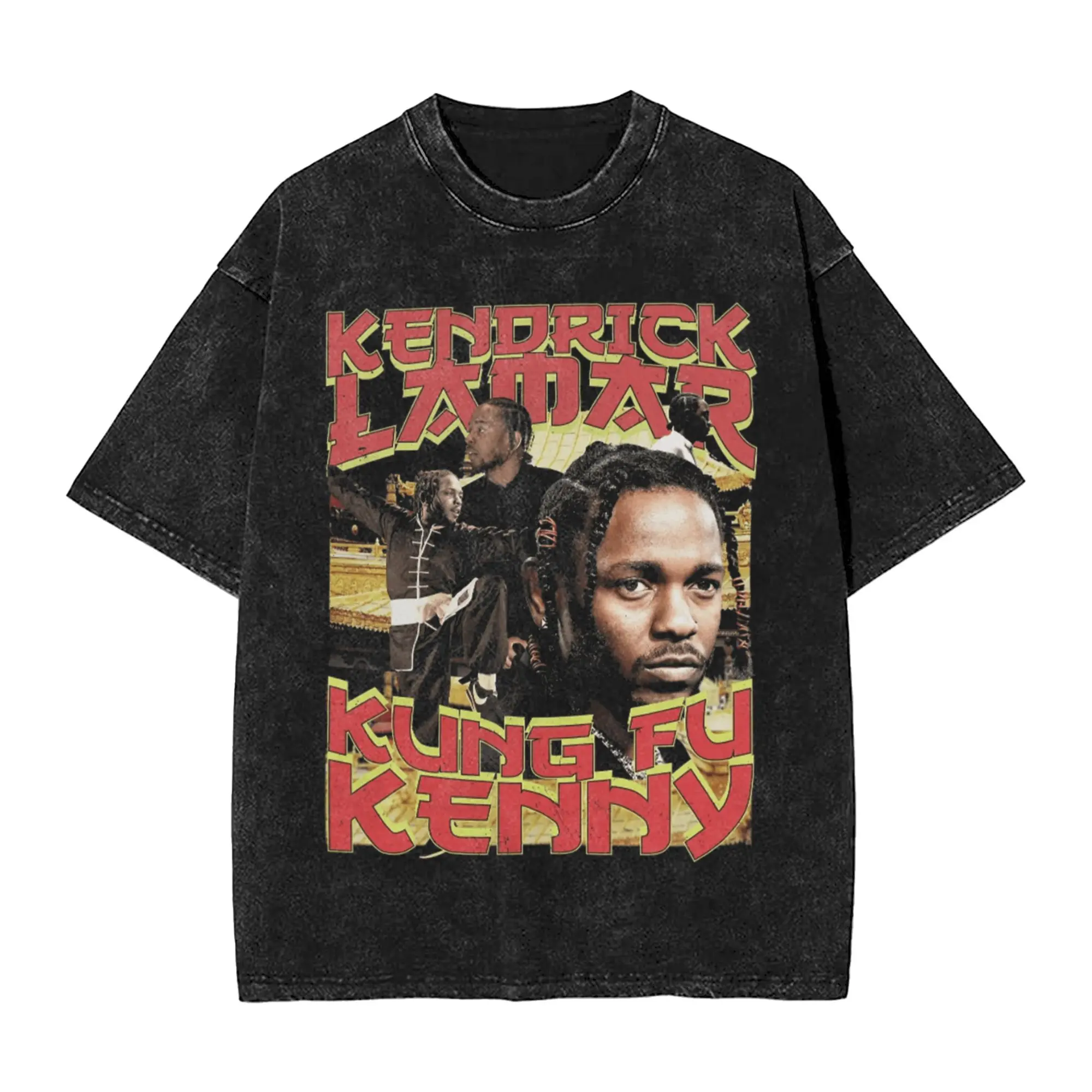 

Kendrick Lamar мужские футболки мытые кунг-фу Кенни забавная футболка с коротким рукавом футболка с круглым вырезом из чистого хлопка идея подарка топы