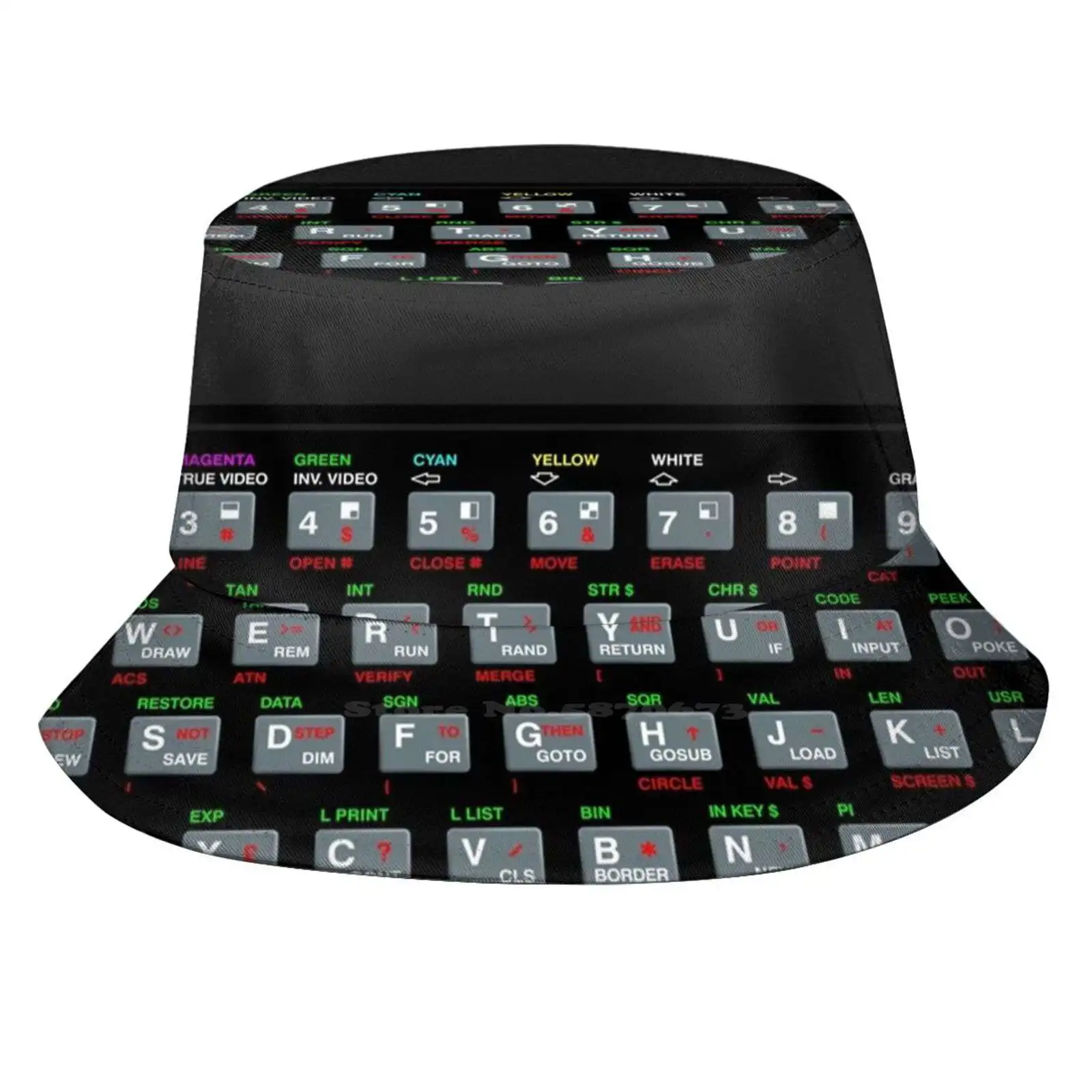 Zx Spectrum Women Men Fisherman Hats Bucket Caps Zx Spectrum Personal Computer Geek 80s Nerd Freak