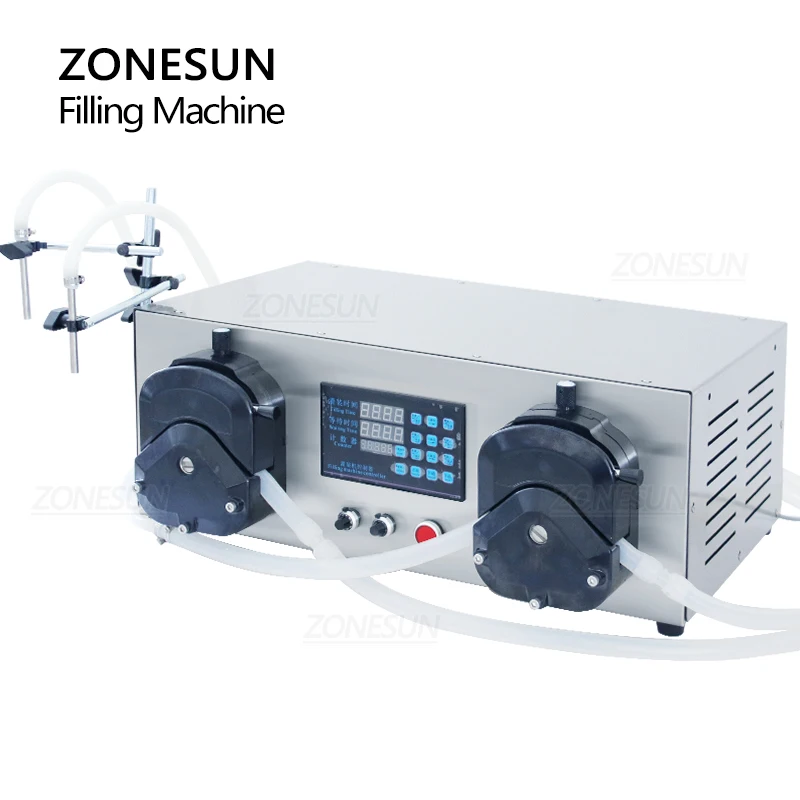 ZONESUN ZS-YTPPR2 Semi-automatic Filling Machine Cosmetics Equipment Juice Liquid Bottle Filler Manufacturing Machine